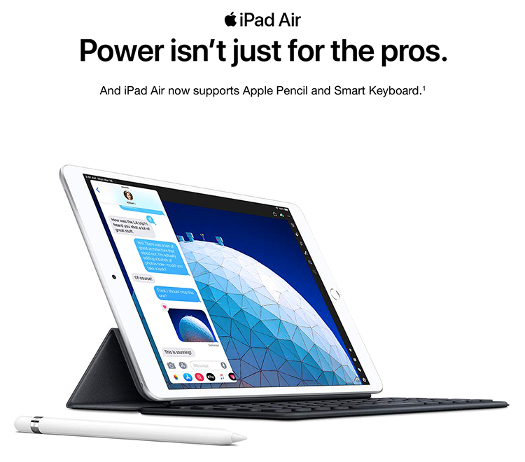 iPad Air 10.5 WiFi + Cellular 256GB New 2019 -  Hàng Chính Hãng